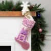 Northlight 20" Pink And Purple Glitter Princess Christmas Stocking -Northlight GUEST 8d037782 0986 4ace 93b3 5b74ef9b680f