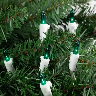 Northlight Mini Christmas Light Set - Teal - 24.5' White Wire - 50ct 4 Northlight Mini Christmas Light Set - Teal - 24.5' White Wire - 50ct - Image 2