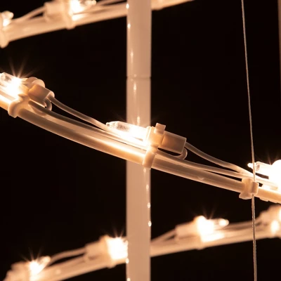 Northlight Lighted Outdoor Spiral Christmas Cone Tree With Star - 3' - Clear Lights 6 Northlight Lighted Outdoor Spiral Christmas Cone Tree With Star - 3' - Clear Lights - Image 4