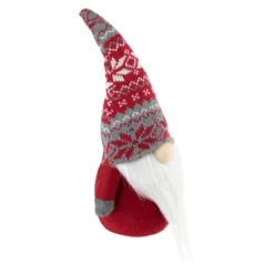 Northlight 12" Red And Gray Standing Gnome With Nordic Hat Christmas Decoration -Northlight GUEST 91562653 2de7 455e a15d c07fb0a3b0bd