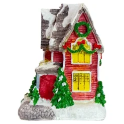 Northlight LED Lighted Snowy House Christmas Village Decoration - 5" - Red -Northlight GUEST 92680d14 6d03 4932 901e 4e3de3bf43a4