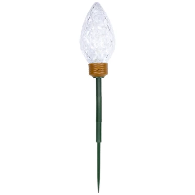 Northlight LED Lighted C9 Style Christmas Pathway Lawn Stakes - 3 Ft - Clear - 3-Count 5 Northlight LED Lighted C9 Style Christmas Pathway Lawn Stakes - 3 Ft - Clear - 3-Count - Image 3