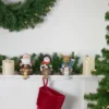 Northlight Santa, Snowman And Reindeer Christmas Stocking Holders - 5.25" - Set Of 3