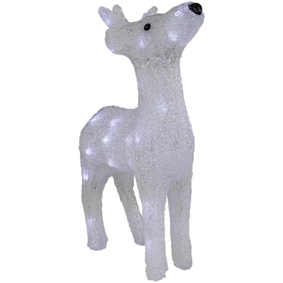 Northlight LED Lighted Commercial Grade Acrylic Reindeer Outdoor Christmas Decoration - 15" - Pure White Lights 8 Northlight LED Lighted Commercial Grade Acrylic Reindeer Outdoor Christmas Decoration - 15" - Pure White Lights - Image 6