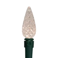 Northlight LED C6 Faceted Christmas Lights - Warm White - 15.75’ Green Wire - 50ct -Northlight GUEST 95db7645 7dcf 404c a71f 437d05ce5a3d