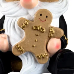 Northlight Gnome Holding Gingerbread Man Cookie Christmas Decoration - 13" - Black -Northlight GUEST 961d718f d541 4a8f bce4 20112b69a1bd