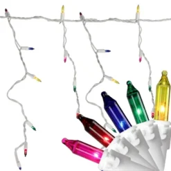 Northlight Mini Icicle Christmas Light Set - Multicolor - 6' White Wire - 50ct -Northlight GUEST 9634be7c 157c 4fa2 bed3 35afcd76f5ee