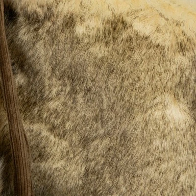 Northlight Faux Fur Christmas Stocking With Pom Poms - 20.5" - Beige And Brown 7 Northlight Faux Fur Christmas Stocking With Pom Poms - 20.5" - Beige And Brown - Image 5