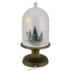 Northlight LED Lighted Snowing Musical Retro Truck Under Cloche Christmas Decoration - 13.5" -Northlight GUEST 969ac5f9 4467 4969 8142 a25d5578739e