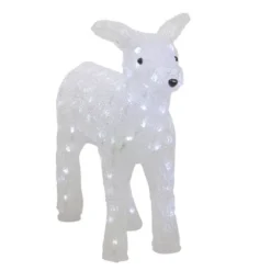 Northlight Lighted Commercial Grade Acrylic Baby Reindeer Christmas Outdoor Decoration - 18" - Polar White Lights -Northlight GUEST 96c44e70 c7dd 40cd 88af 07c9ec901bce
