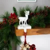 Northlight Marbled Standing Deer Christmas Stocking Holder - 7.5" - White And Black -Northlight GUEST 988665a0 a9ec 4d31 ba3c f99d2bff0596