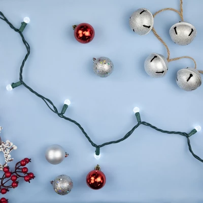 Northlight LED G12 Berry Christmas Lights - Pure White - 16' Green Wire - 50 Ct 4 Northlight LED G12 Berry Christmas Lights - Pure White - 16' Green Wire - 50 Ct - Image 2