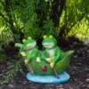 Northlight 10" Green Frogs In A Lily Pad Outdoor Garden Statue -Northlight GUEST 99334c39 46d4 4154 9549 a1ba907b0046