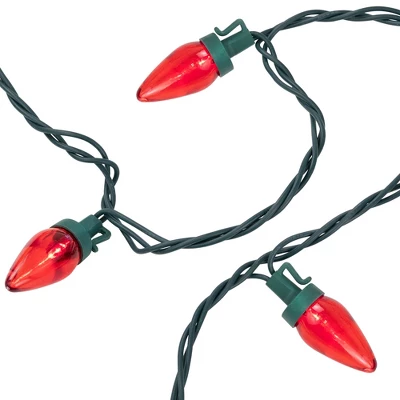 Northlight LED C7 Christmas Lights - Red - 16' Green Wire - 25ct 5 Northlight LED C7 Christmas Lights - Red - 16' Green Wire - 25ct - Image 3