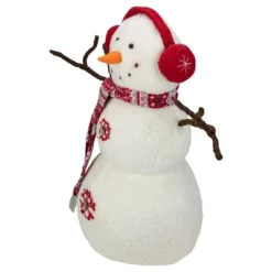 Northlight Plush Snowman With Button Snowflakes And Earmuffs Christmas Decoration - 21.5" - -Northlight GUEST 9a3f71b5 cfbe 43a9 af9c 6b3c8c5c015b