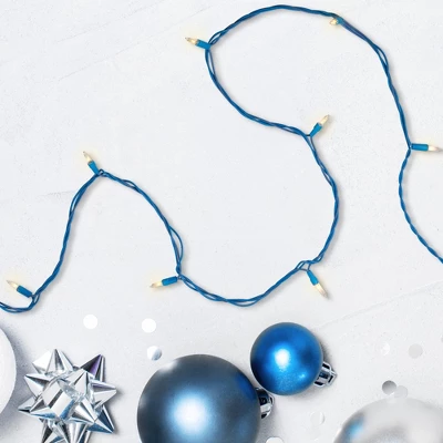 Northlight Mini Christmas Commercial Light Set - Clear - 60' Blue Wire - 100ct 3 Northlight Mini Christmas Commercial Light Set - Clear - 60' Blue Wire - 100ct