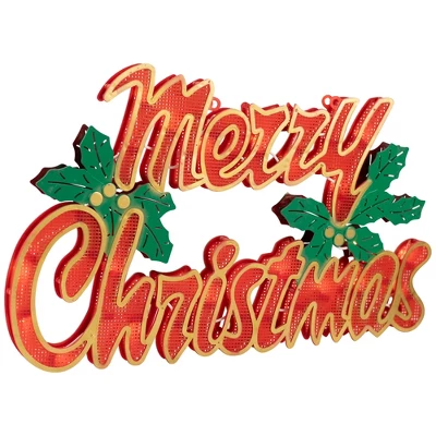 Northlight Lighted Merry Christmas Window Silhouette - 16.5" 5 Northlight Lighted Merry Christmas Window Silhouette - 16.5" - Image 3