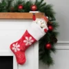 Northlight 20.5-Inch Red And White Velvet With White Snowflake Christmas Stocking -Northlight GUEST 9d87c291 3a25 4835 9fdd 4fab59851983