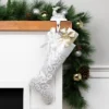 Northlight 19” White And Silver Filigree Christmas Stocking With Bows 1 Northlight 19” White And Silver Filigree Christmas Stocking With Bows -Northlight GUEST 9e577c4e 4393 44a0 8427 95a7367b88ab