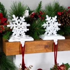 Northlight Double Snowflake Christmas Stocking Holders - 4.75" - Silver - Set Of 2 9 Northlight Double Snowflake Christmas Stocking Holders - 4.75" - Silver - Set Of 2 -Northlight GUEST 9ebf1d79 2d3c 49f1 803e bd880566407e