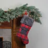 Northlight 20.5" Red And Black Plaid Christmas Stocking With Pocket And Faux Fur Cuff -Northlight GUEST 9f73c5f6 8616 4857 a4bb b5a8738b0d37
