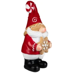 Northlight Gnome Holding Gingerbread Snowflake Cookie Christmas Decoration - 11.5" - Red -Northlight GUEST 9f7abb4a 0dbb 4013 8857 1972e372cf10