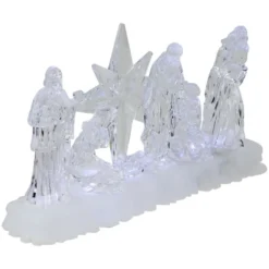 Northlight LED Lighted Nativity Scene Acrylic Christmas Decoration - 12.25" -Northlight GUEST a0e4a059 ca60 4c76 9ed2 a696af156ec7