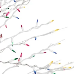 Northlight 6' Prelit Artificial Christmas Tree White Lighted Cascade Twig Outdoor Decoration - Multi-Color Lights -Northlight GUEST a11eebe6 e513 4ddb a13e c1ccd246a817