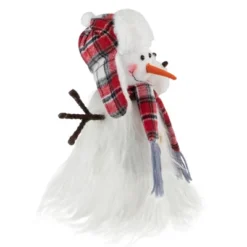 Northlight Snowman In Plaid Trapper Hat And Scarf Christmas Decoration - 10.25" -Northlight GUEST a15ebde5 7d52 438a be31 60adada72468