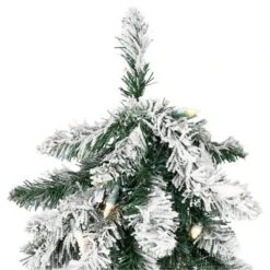 Northlight Pre-Lit Pencil Flocked Alpine Artificial Christmas Tree - 5' - Clear Lights 13 Northlight Pre-Lit Pencil Flocked Alpine Artificial Christmas Tree - 5' - Clear Lights -Northlight GUEST a1bd9b10 944d 44eb bc1b b12797e765c3