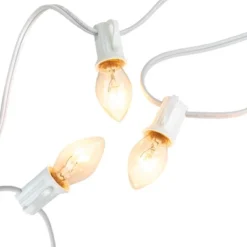 Northlight C7 Christmas String Lights - Clear - 24' White Wire - 25ct 10 Northlight C7 Christmas String Lights - Clear - 24' White Wire - 25ct -Northlight GUEST a1cc4b58 2efe 40eb a48a 913a9e81c5fa