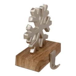 Northlight 6" Silver Snowflake On Wood Look Base Christmas Stocking Holder 7 Northlight 6" Silver Snowflake On Wood Look Base Christmas Stocking Holder -Northlight GUEST a312d3ca 4934 4f76 9160 9c1ce7f2d13a