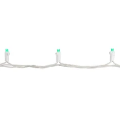 Northlight 50ct Wide Angle LED String Lights Green - 16.25' White Wire -Northlight GUEST a34e20a4 3631 4645 bbb7 71145c9883c7