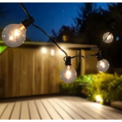 Northlight G50 Globe Christmas Light Set - Clear - 9' Black Wire -10ct -Northlight GUEST a4438032 01c5 42dc b282 f41580773d8b