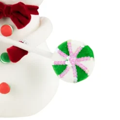 Northlight Snowman With Sequin Lollipop And Striped Hat Christmas Decoration - 15" -Northlight GUEST a4552ec1 9087 4768 a683 c3a13de43d36