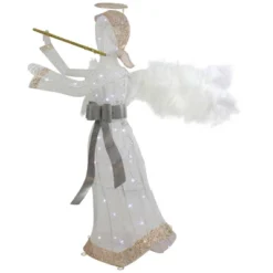 Northlight 36" LED Lighted Lace Angel With Flute Outdoor Christmas Decoration -Northlight GUEST a6bd0655 0e28 4eb6 9272 712825dfef63