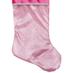 Northlight 21" Pink And Silver Glittered Princess Christmas Stocking With Cuff -Northlight GUEST a75c2d30 e55a 4642 a7c9 0c0fdbbba3f6