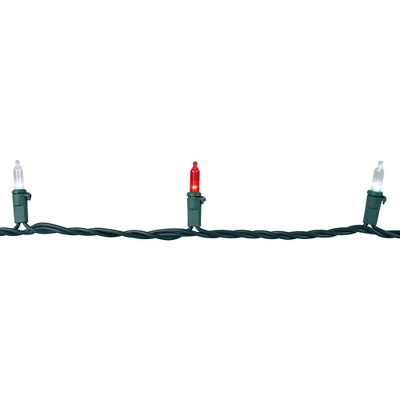 Northlight LED Mini Christmas Lights - Red And White - 33' Green Wire - 100ct 7 Northlight LED Mini Christmas Lights - Red And White - 33' Green Wire - 100ct - Image 5