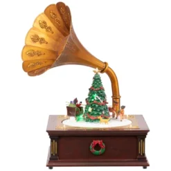 Northlight LED Lighted And Musical Gramophone Animated Christmas Decoration - 14" 10 Northlight LED Lighted And Musical Gramophone Animated Christmas Decoration - 14" -Northlight GUEST aab4dbb4 c73c 4968 a184 18f8b35ec342