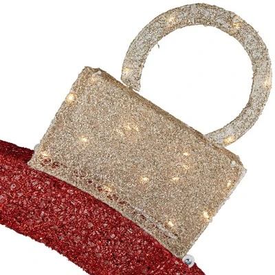 Northlight 4.25' Red LED Lighted Ornament Arch Outdoor Christmas Decoration - Warm White Lights 6 Northlight 4.25' Red LED Lighted Ornament Arch Outdoor Christmas Decoration - Warm White Lights - Image 4