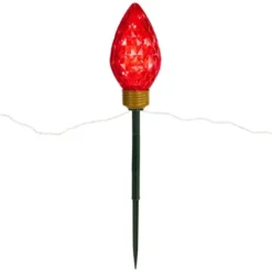 Northlight LED Lighted C9 Style Christmas Pathway Lawn Stakes - 3 Ft - Multi - 3-Count -Northlight GUEST ad221a49 d827 49d4 a5ae ec61d6da51c7