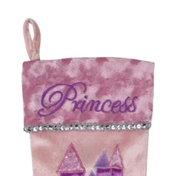 Northlight 20" Pink And Purple Glitter Princess Christmas Stocking -Northlight GUEST ae230e6e 9455 4be2 884d f1e0efefa7ec