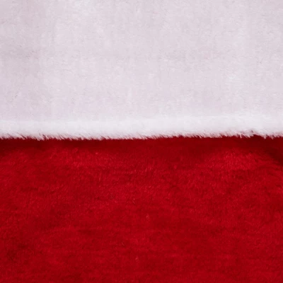 Northlight Traditional Plush Christmas Stocking With Cuff - 36" - Red And White 7 Northlight Traditional Plush Christmas Stocking With Cuff - 36" - Red And White - Image 5