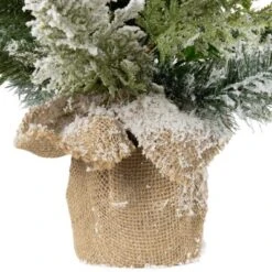 Northlight Flocked Balsam Pine Artificial Mini Christmas Tree In Burlap Base - 24" - Unlit 12 Northlight Flocked Balsam Pine Artificial Mini Christmas Tree In Burlap Base - 24" - Unlit -Northlight GUEST b148a1e5 14a9 420f 874d 64245c829316