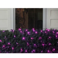Northlight Net Style LED Trunk Wrap Christmas Lights - 4' X 6' - Raspberry Pink - Green Wire