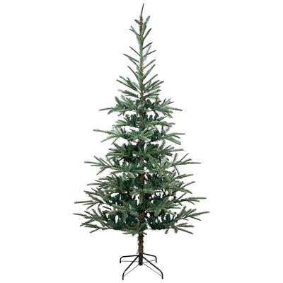 Northlight Real Touch™️ Slim Nordmann Fir Layered Artificial Christmas Tree - 6.5' - Unlit 3 Northlight Real Touch™️ Slim Nordmann Fir Layered Artificial Christmas Tree - 6.5' - Unlit