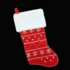 Northlight 19" Red And White Embroidered Snowflake Cuffed Christmas Stocking -Northlight GUEST b2125dfb b5ef 4fe1 97bf 90a494e712a7