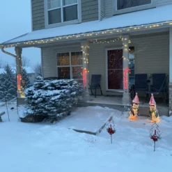 Northlight 70ct Warm White Faceted LED C6 Christmas Lights, 23ft White Wire -Northlight GUEST b263e706 b93d 48ab a92b bbea1e019fba