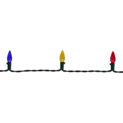 Northlight LED C6 Faceted Christmas Lights - Multicolor - 15.75’ Green Wire - 50ct -Northlight GUEST b26fe486 a410 4e47 ba44 1e3e59bcbddd