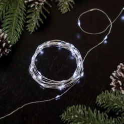 Northlight LED Micro Fairy Christmas Lights - Pure White - 16.25' Copper Wire - 100ct